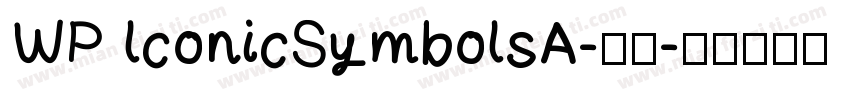 WP lconicSymbolsA-普通字体转换